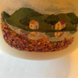 Large bowl by French Village Treasure Craft. 9.5x9.5